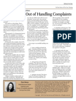 Take The Fear Out of Handling Complaints: Management