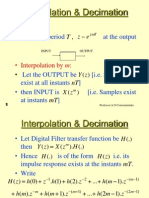 Professor Constantinides' Lecture on Interpolation, Decimation, and Polyphase Decomposition