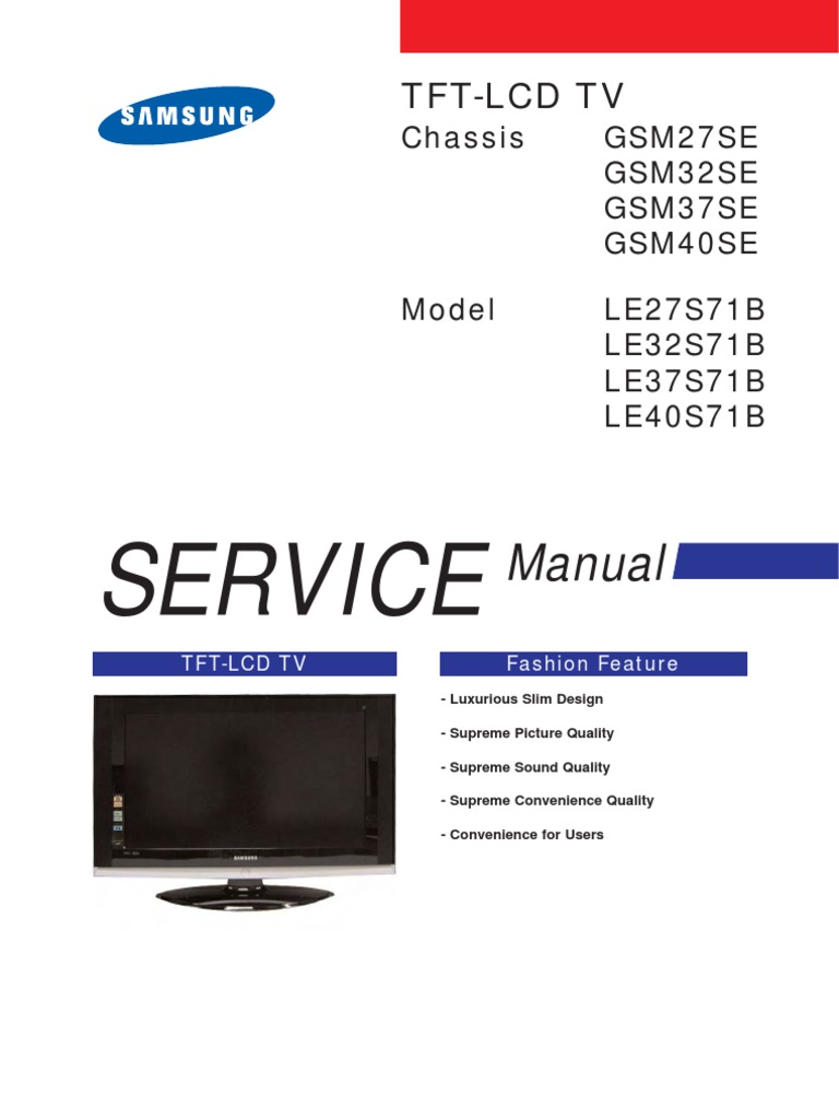 Tv Lcd Le40s71b Chassis Gsm40se | Electrostatic Discharge | Electrical  Connector