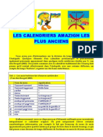 LE CALENDRIER AMAZIGH Le Plus Ancien