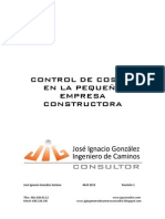 Control de Costes en La Pequeña Empresa Constructora