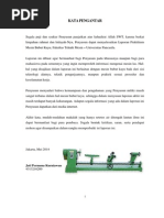Laporan Akhir Praktikum Mesin Bubut Kayu - Daftar Isi - Jati
