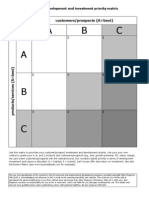 Customers Prospects Priority Matrix