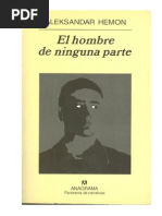 Hemon Aleksandar - El Hombre de Ninguna Parte | PDF | Pelo ...