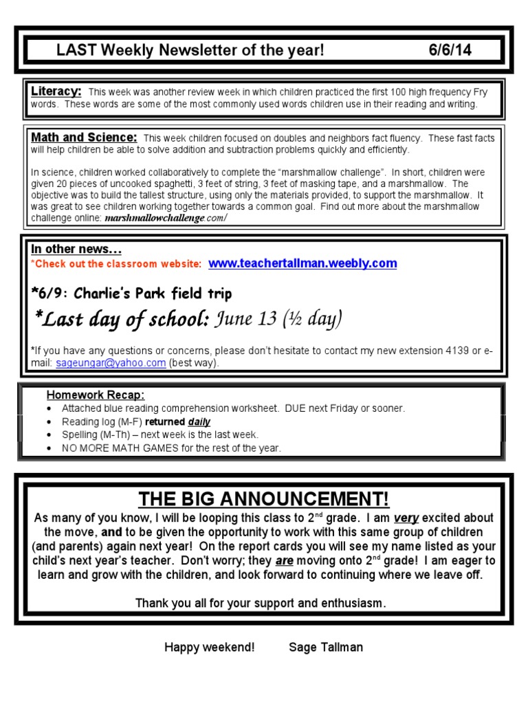 Last Weekly Newsletter Highlights | PDF | Social Science | Language ...