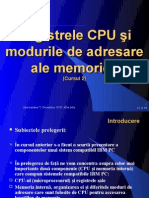 Cursul 2 Registrele CPU 8086 Si Moduri de Adresare