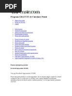 Download Program GRATUIT de Calculare Pensii by abandonatto SN228432659 doc pdf