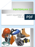 PERTEMUAN III - Safety Equipment and Tools