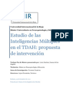 Estudio de Las Inteligencias Multiples en El TDAH