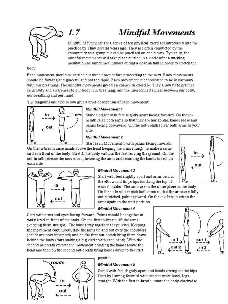 10 Mindful Movements 123 | PDF