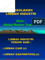 Pengolahan Limbah Industri 19-3-2012