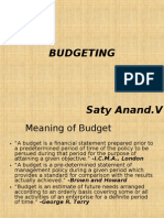 Budgeting in MBA