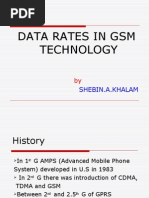 Data Rates in GSM