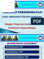 Taklimat Perkhidmatan Bagi Temuduga SPP