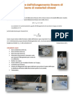 Esperimento Di Dilatazione Lineare Di Barre Di Diversi Materiali