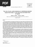 The Role of Exotic Conifer Plantations in Rehabilitating Degraded Tropical Forest Lands A Case Study From The Kibale Forest in Uganda