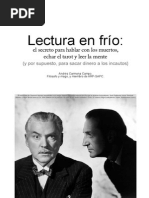 Ee 36 Lectura en Frio - El Secreto para Hablar Con Los Muertos Echar El Tarot y Leer La Mente