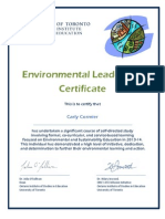 Cormier Carly Environmental Leadership Certificate 2014 1 1