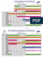 Nitte - Academic Calender 2014