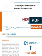 Adquisición Nextel Perú por Entel Chile