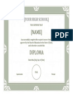 Contoh Sertifikat Diploma