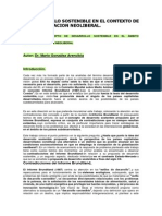 El Desarrollo Sostenible en El Contexto de La Globalizacion Neoliberal