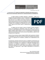 La Presidencia del Consejo de Ministros se prepara para impulsar las prácticas de gestión del servicio en el Sistema Nacional de Informática 