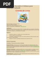 Projeto de Incentivo à Leitura Para Educação Infantil