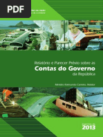 Relatório e  Parecer Prévio do TCU sobre as Contas da Presidente da República - 2013