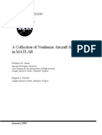 A Collection of Nonlinear Aircraft Simulations