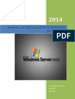 Manual de Instalacion de Windows 2003 Server