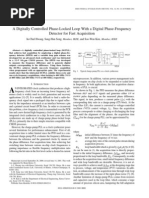 A Digitally Controlled Phase Locked Loop With a Digital Phase Frequency Detector for Fast Acquisition