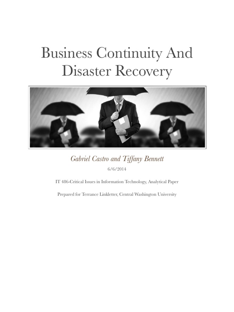Business Continuity and Disaster Recovery Guide | PDF | Business ...