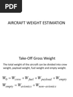 Aircraft Weight Estimation