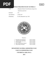 Laporan Praktikum Ilmu Material I Material Cetak Elastomer