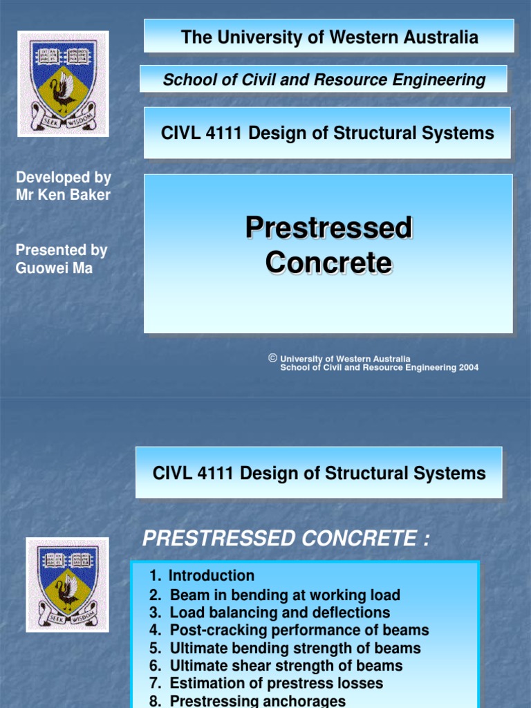 Prestressed Concrete - 1 Introduction | PDF | Prestressed Concrete ...