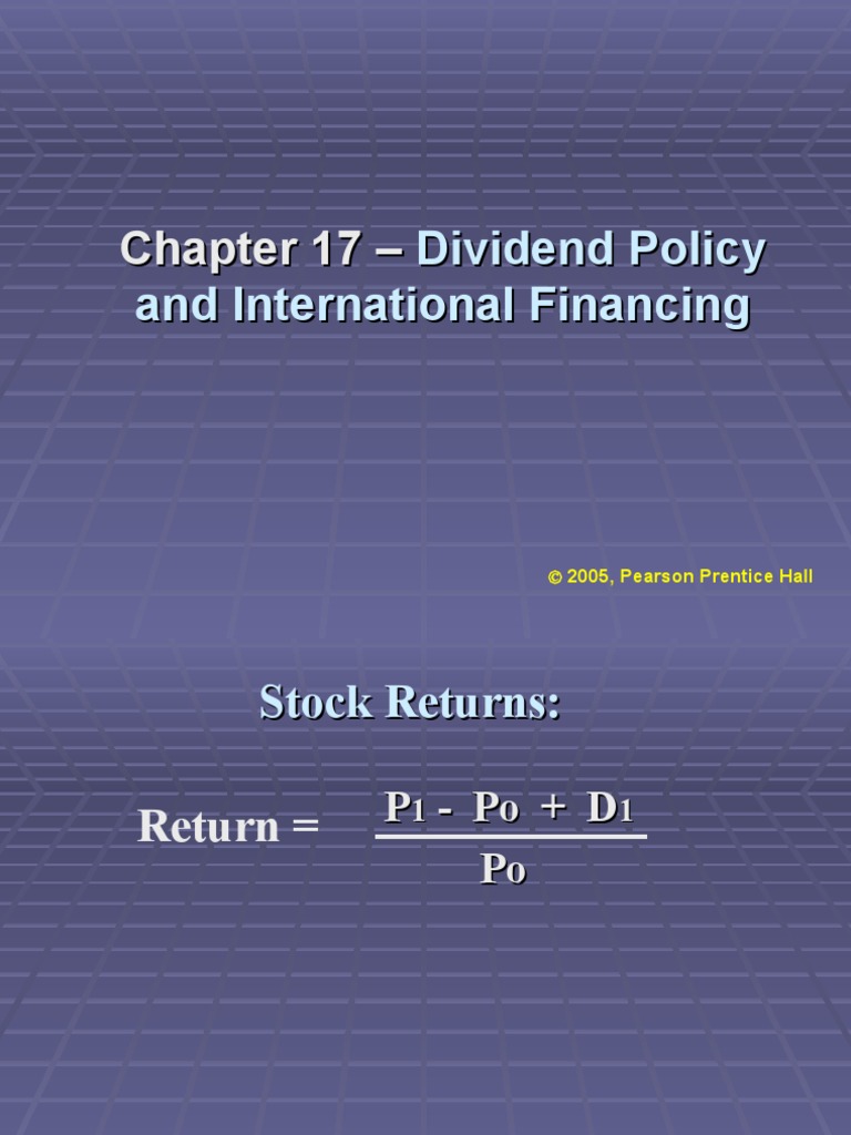 Chapter 17 Dividend Policy and Internal Financing2 | PDF | Dividend ...