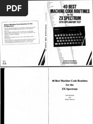 40 Best Machine Code Routines For The ZXSpectrum | PDF | Assembly