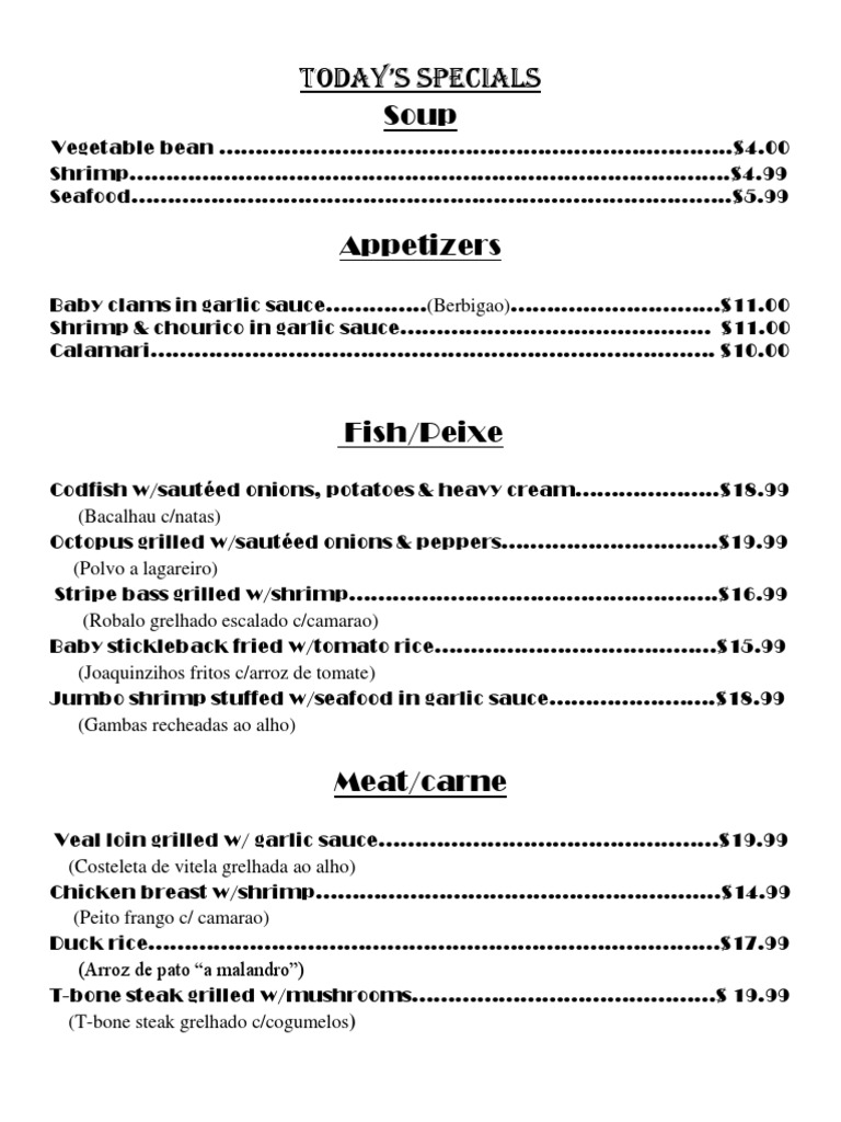 Menu PDF