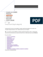 Funcții Excel (După Categorie) : Pagina de Pornire Produse Șabloane Magazin Office Online
