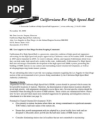 CA4HSR - Los Angeles to San Diego Scoping Comments