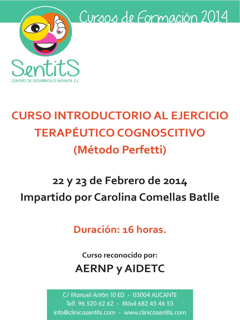 Curso Introductorio Método Perfetti 2014 | PDF | Neurología | Conocimiento