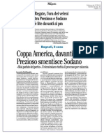 Coppa America Davanti Al PM Prezioso Smentisce Sodano.