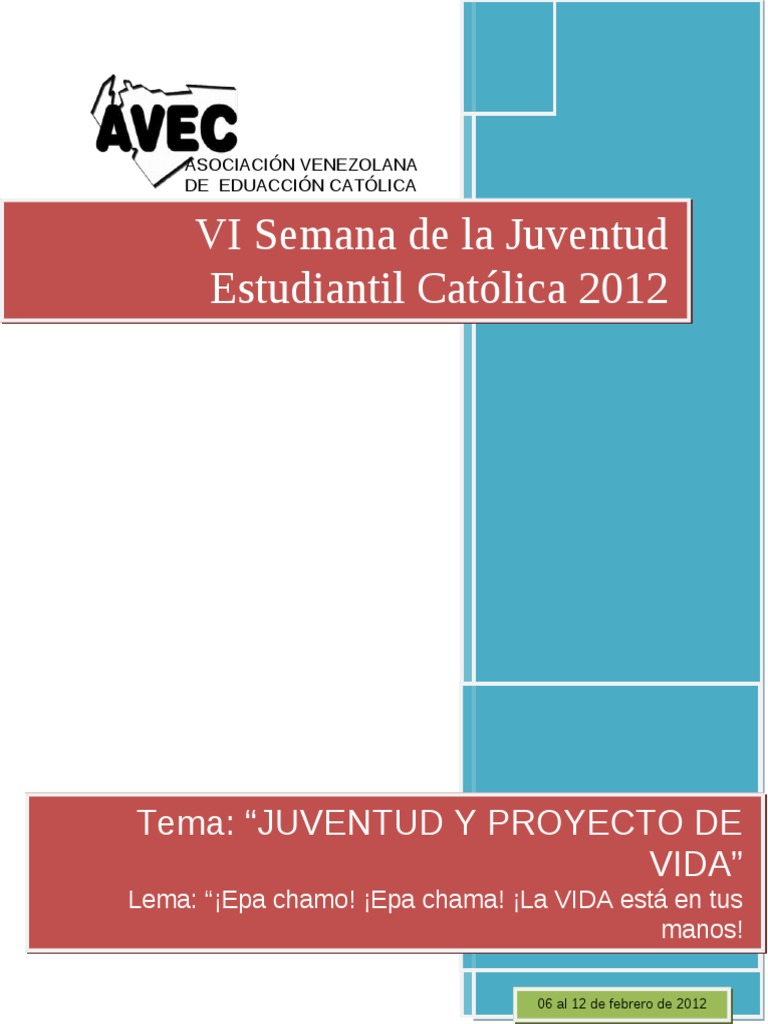 Semana de la Juventud Católica 2012 | PDF | Juventud | Jesús
