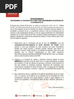 PRONUNCIAMIENTO - #6junio #Debateahora