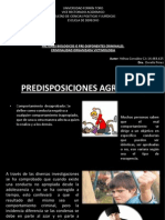 Predisposiciones Agresivas