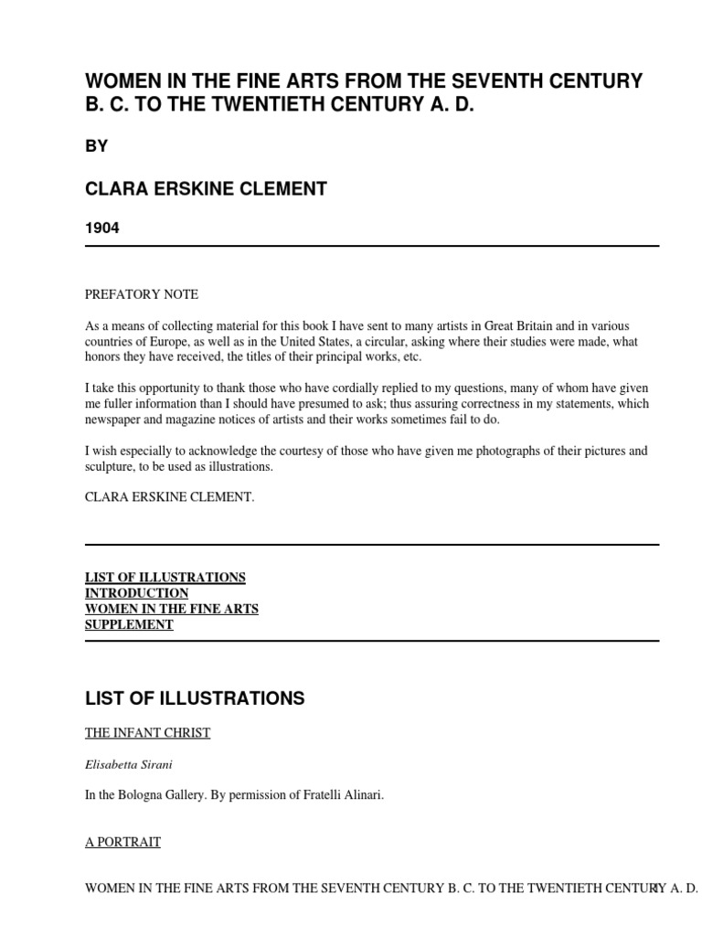 Women In The Fine Arts From The Seventh Century B C To The Twentieth Century A D By Waters Clara Erskine Clement 1834 1916 Pdf Renaissance Paintings