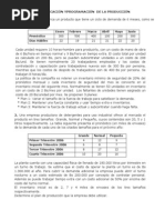 Ejercicios de Planificación Yprogramación de La Producción