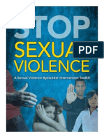 Stop Sexual Violence: A Sexual Violence Bystander Intervention Toolkit