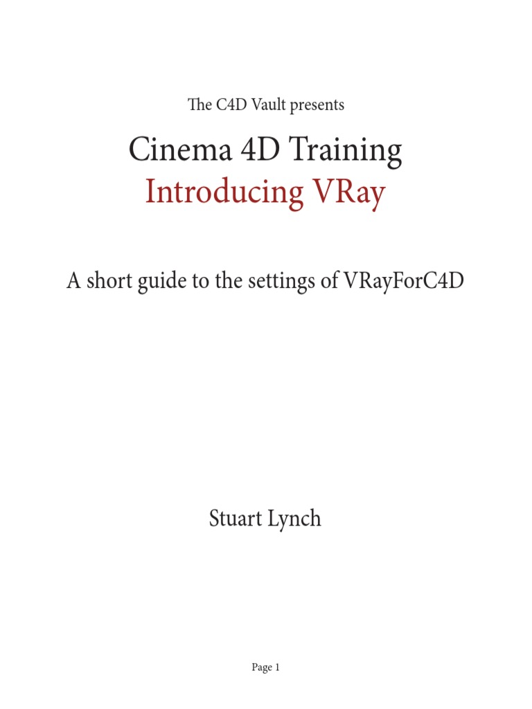 IntroducingVRay 01 | PDF | Rendering (Computer Graphics) | Texture Mapping